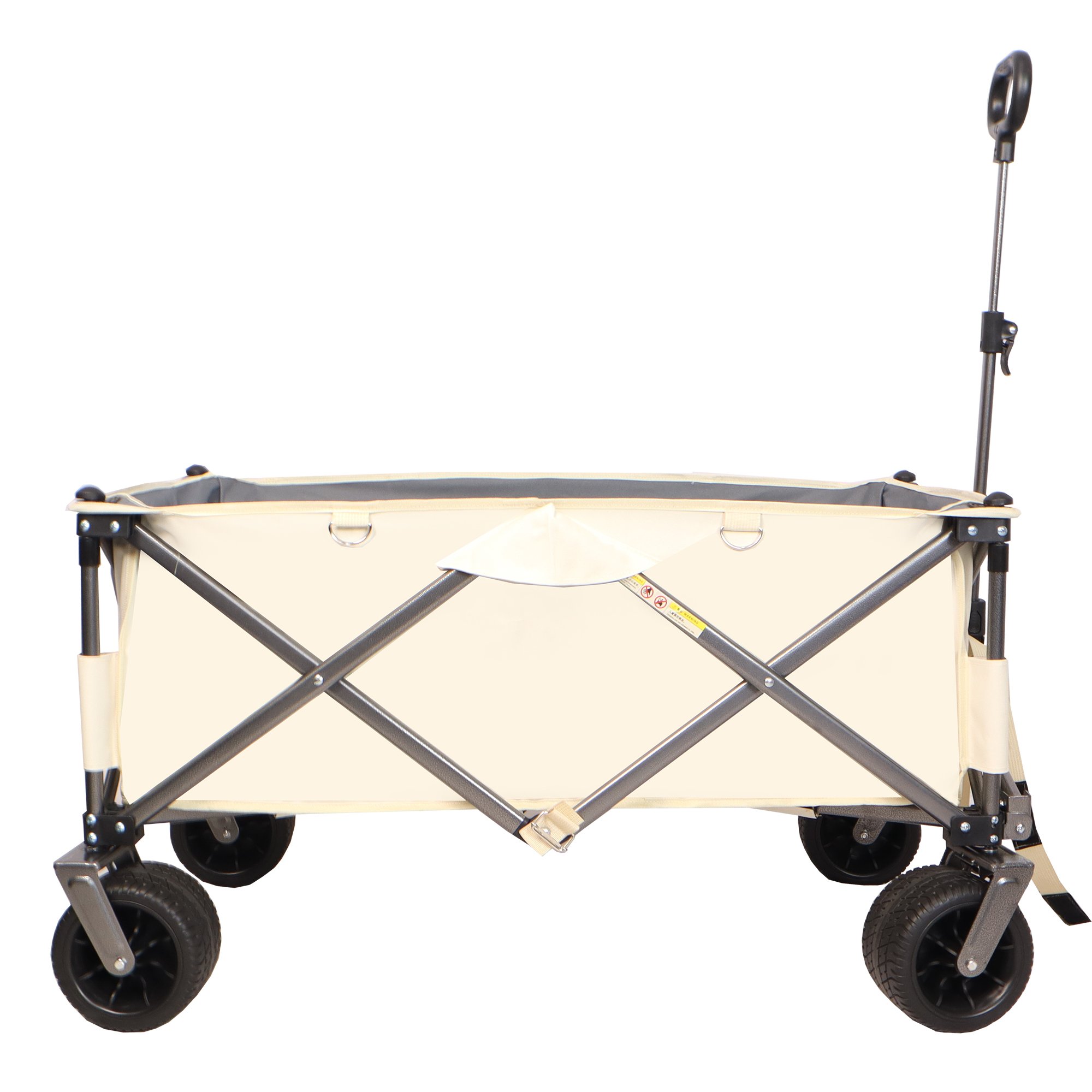 Folding Van, Heavy-duty Practical Beach Cart For Sand, With Large Wheels, Adjustable Handles And Drink Holders, Suitable For Shopping, Camping, G Folding Van, Heavy-duty Practical Beach Cart For Sand, With Large Wheels, Adjustable Handles And Drink Holders, Suitable For Shopping, Camping, G